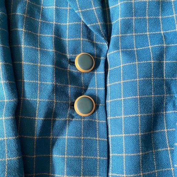 🌺JOHN  MEYER plaid  blazer SIZE 14 casual can be worn with denim, - Picture 8 of 11